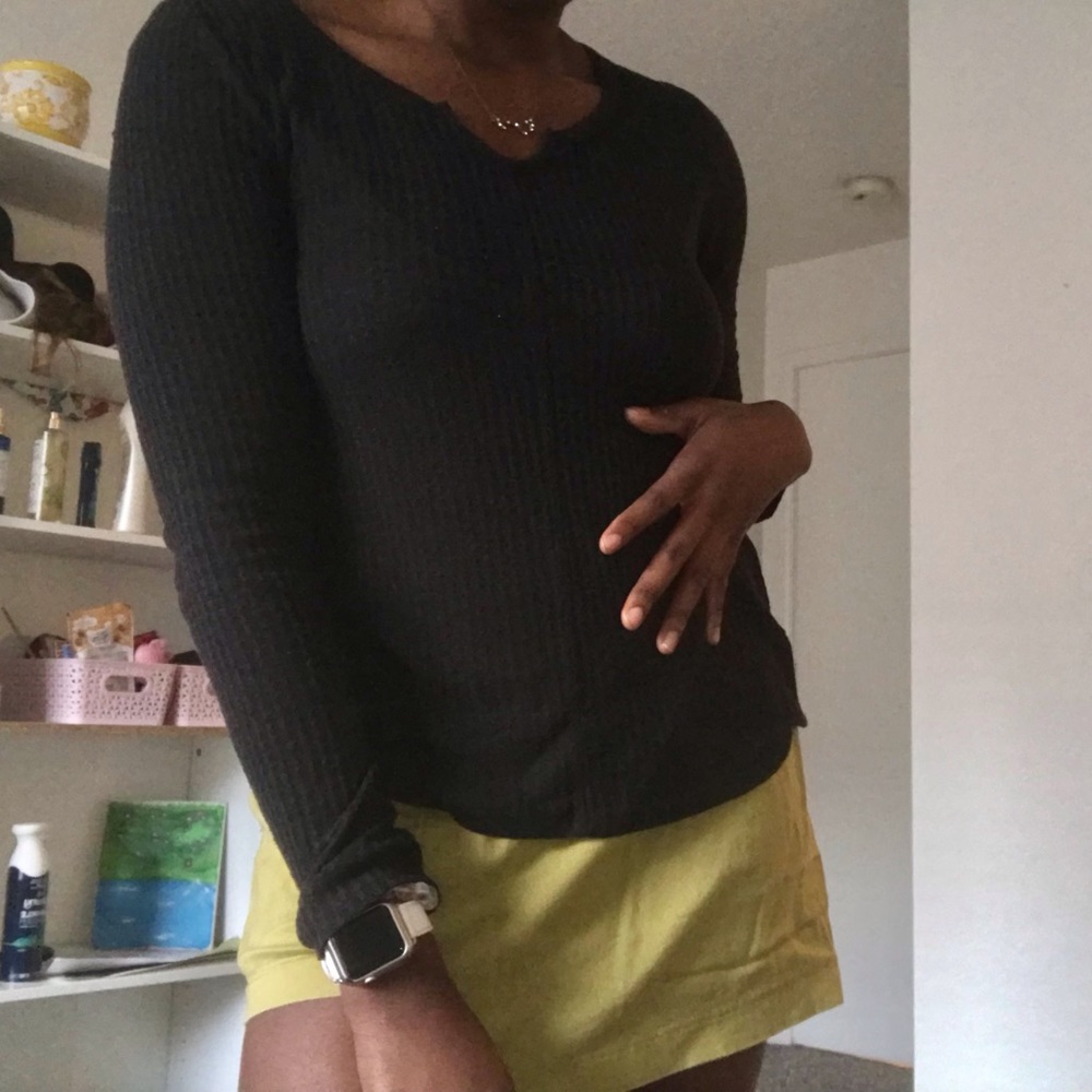 Black knitted long sleeve